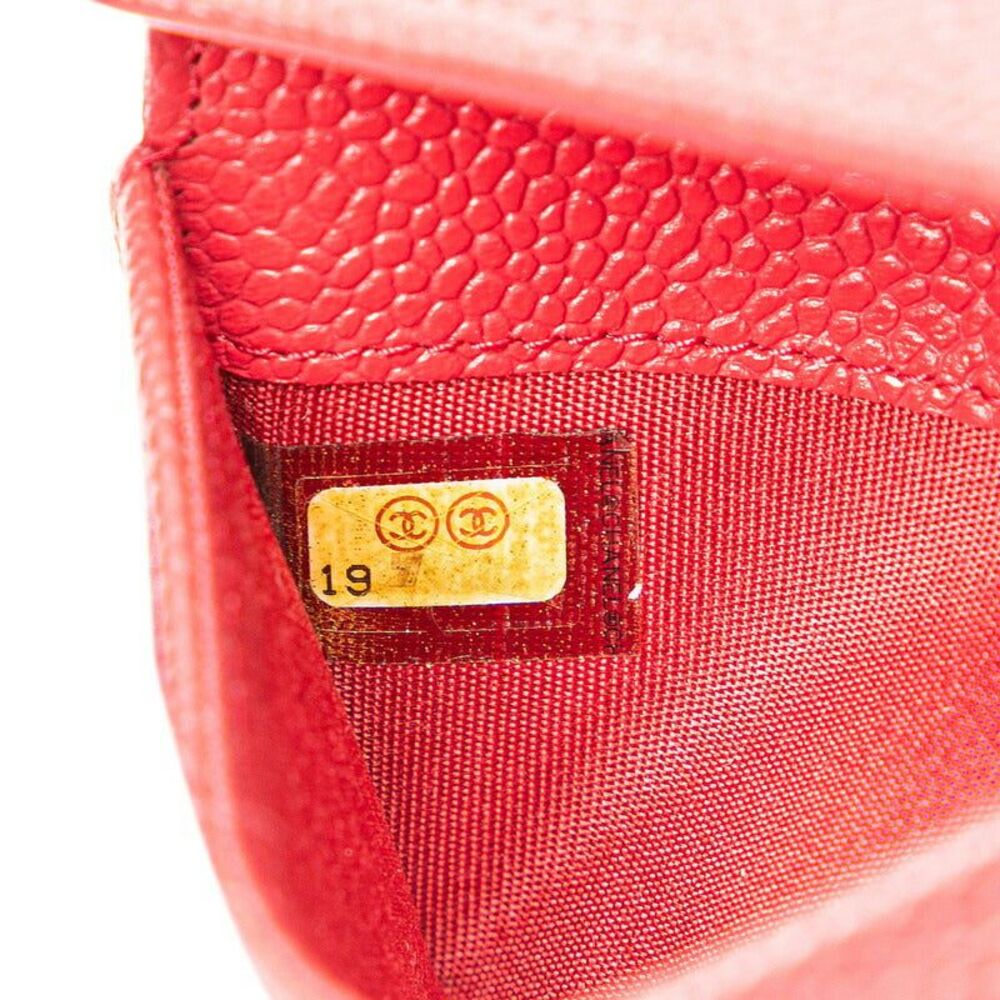 Chanel Coco Mark Caviar Skin Card Case - Picture 10 of 10
